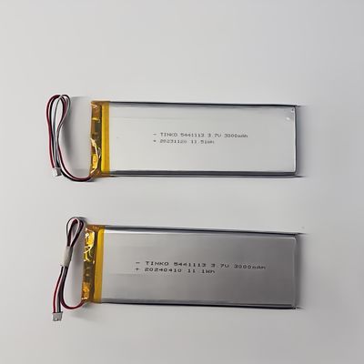 Bon prix 3.7V 5441113 Batterie polymère Li-ion 3000mah pour appareils portables avec formation facile de film en ligne